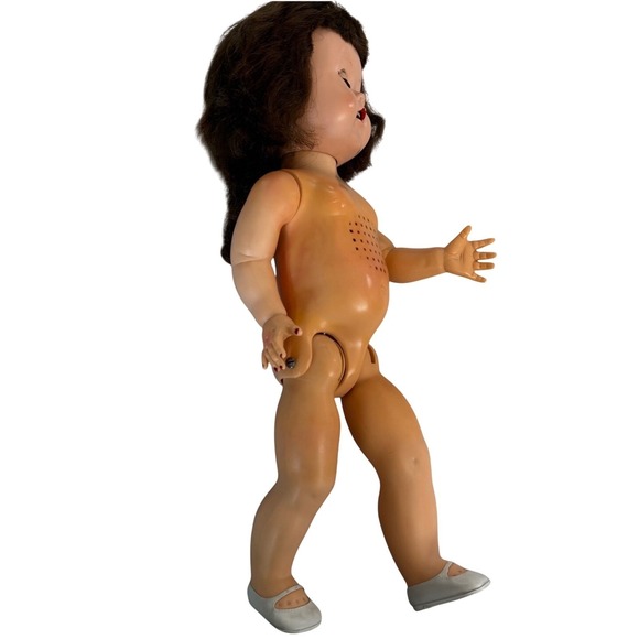 VINTAGE 1950s Ideal SAUCY WALKER 16" RARE GREEN EYES Restored Crier Works - Picture 12 of 16